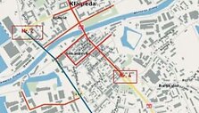 Transporto eismo schema Klaipėdoje Jūros &scaron;ventės metu