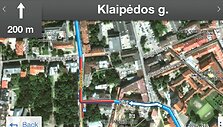 Kadras i&scaron; &bdquo;Google Maps Navigation&ldquo; 