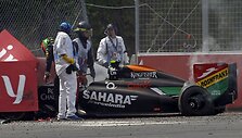Felipe Massos ir Sergio Perezo avarija Kanados F-1 lenktynėse