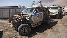 Automobiliai po maratono dienų Bolivijoje