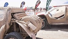 Automobiliai po maratono dienų Bolivijoje