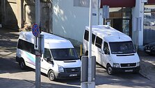 Galimai nelegalių vežėjų mikroautobusai