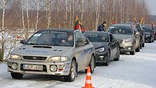 Pasivažinėjimas &bdquo;Subaru&ldquo; automobiliais vasario 16-ąją