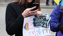Protestas prie&scaron; D.Trumpą Berlyne
