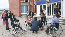 Prie Klaipėdos &bdquo;Žvejų rūmų&ldquo; įvyko socialinė akcija &bdquo;Ratuoti riteriai&ldquo;