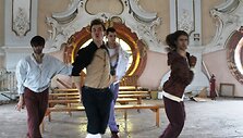 Beissoul ir &Scaron;arūnas Kirdeikis filmavimo aik&scaron;telėje