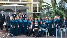 &bdquo;Harmonijos&ldquo; choras festivalyje prie&scaron; koncertą