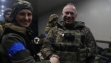 Soledare lankėsi Ukrainos kariuomenės Sausumos pajėgų vadas Oleksandras Syrskis