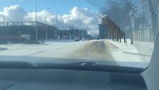 Gatvė &Scaron;iaurės miestelyje &scaron;e&scaron;tadienio rytą