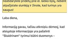 Ausmos Mi&scaron;kinienės ataskaitos ir susira&scaron;inėjimas su Andriumi Tapinu