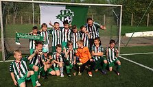 &bdquo;Žalgiriečio&ldquo; akademijos jaunieji futbolininkai su treneriu Gediminu Kontautu