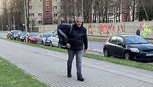 Eligijus Masiulis atvyko į policiją