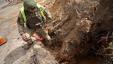Sprogmenų radimo vietoje Vilniaus Liepkalnio gatvėje dirba kariuomenės i&scaron;minuotojai