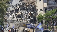 Irano atakų padariniai Ramat Gano mieste Izraelyje
