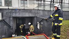 Po staigios liūties užtvindytas Suvalkų miestas Lenkijoje
