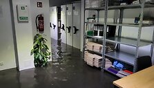Po staigios liūties užtvindytas Suvalkų miestas Lenkijoje