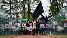 Panevėžys prisijungė prie visos Lietuvos kultūros streiko: protestas surengtas Senvagės saloje