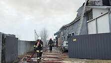 Kauno rajone degė rūkykla