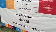 Romanas Bur&scaron;teinas įveikė 100 kilometrų pajūriu