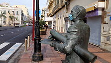Tu&scaron;čios Madrido gatvės savaitgalį