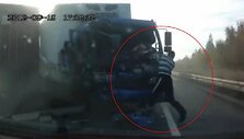 Krovininių automobilių avarija Rusijoje