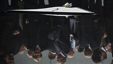 Memorialo atidarymo ceremonijos akimirka
