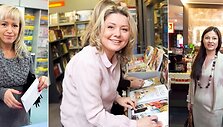 Žymios Lietuvos moterys knygyne para&scaron;ė ir savo artimiesiams i&scaron;siuntė nemokamus atvirukus.
