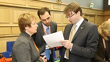 Užsienio reikalų viceministras Rolandas Kri&scaron;čiūnas (de&scaron;inėje)