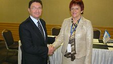 Ūkio ministrė Birutė Vėsaitė per vizitą Izmire (Turkija) susitiko su Jungtinių Tautų Pasaulio turizmo organizacijos (PTO) generaliniu sekretoriumi Talebu Rifai.