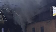 Panevėžyje liepsnojo apleistas pastatas