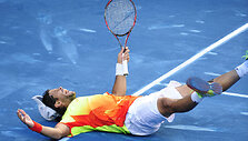 Fernando Verdasco pirmą kartą karjeroje nugalėjo Rafaelį Nadalį