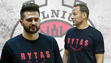 Linas Kleiza ir Rolandas Jarutis
