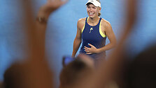 Įspūdingame moterų finale dvigubas Carolinos Wozniacki triumfas
