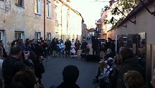Užupyje pakabinta dar viena Konstitucija.