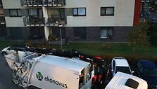 &bdquo;Ekonovus&ldquo; ma&scaron;ina Santari&scaron;kėse sekmadienio rytą