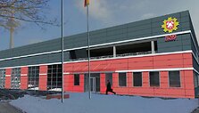 Taip atrodys ugniagesių gelbėtojų stotis Vilniaus R.Jankausko g. po rekonstrukcijos