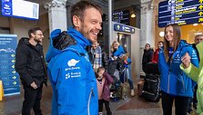 Vaidotas Žala pasitiktas Vilniaus oro uoste