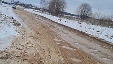 Nesvyžiaus gatvė Vilniaus rajone iki greideriavimo