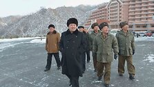 Kim Jong Unas apsilankė naujajame &Scaron;iaurės Korėjos slidinėjimo kurorte
