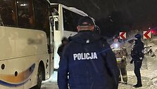 Keleivių persodinimo i&scaron; sugedusio traukinio operacija Lenkijoje