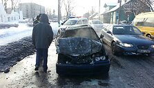 Kaune sudegė automobilis BMW