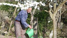 Kaimelio vi&scaron;tų draugas, pasakojęs Portomarin istoriją