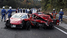 Sudaužyti &bdquo;Ferrari&ldquo; automobiliai