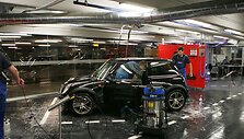 Automobilių plovykla prekybos centro požeminėje automobilių stovėjimo aik&scaron;telėje