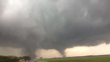 Nebraskos valstijos &scaron;iaurėje praūžė audra su tornadais