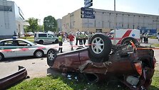 На месте аварии