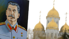 Плакат с Иосифоб Сталиным
