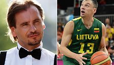 Marijonas Mikutavičius ir &Scaron;arūnas Jasikevičius 