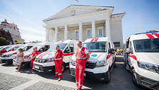 Naujų greitosios medicinos pagalbos automobilių perdavimas