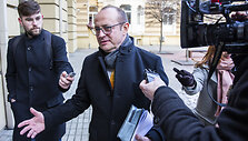 Ričardas Malinauskas po apklausos STT